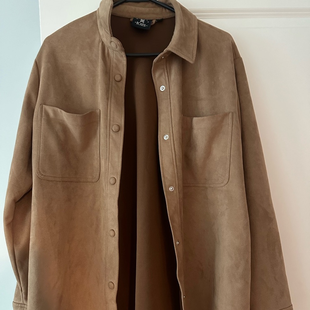 Brown suede jacket